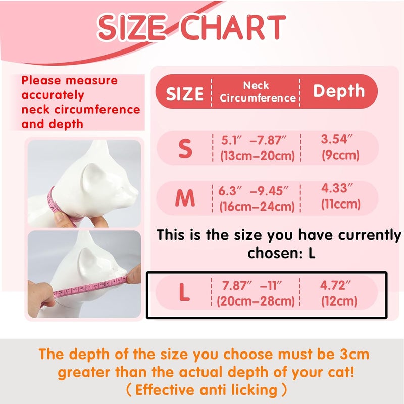 TZBEINN Cat Cone Collar Soft for Wound Healing for Large Cats(Exotic Shorthair Persian Ragdoll), Air Breathable Neck Recovery Cone Anti Scratch Licking, Adjustable Surgery Cat Head Cone Alternative - Image 3